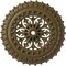 Ekena Millwork Sellek Ceiling Medallion (Fits Canopies up to 1 1/8"), 18 1/2"OD x 7/8"ID x 1 1/2"P, Mississippi Mud CM18SKMMF - alternate 1